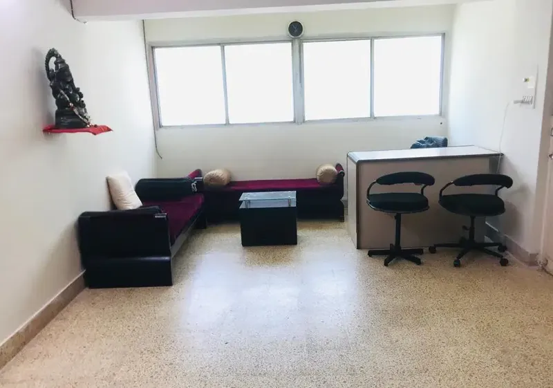 Quiet Study Lounge and Reception Area at City House Girls PG Navrangpura